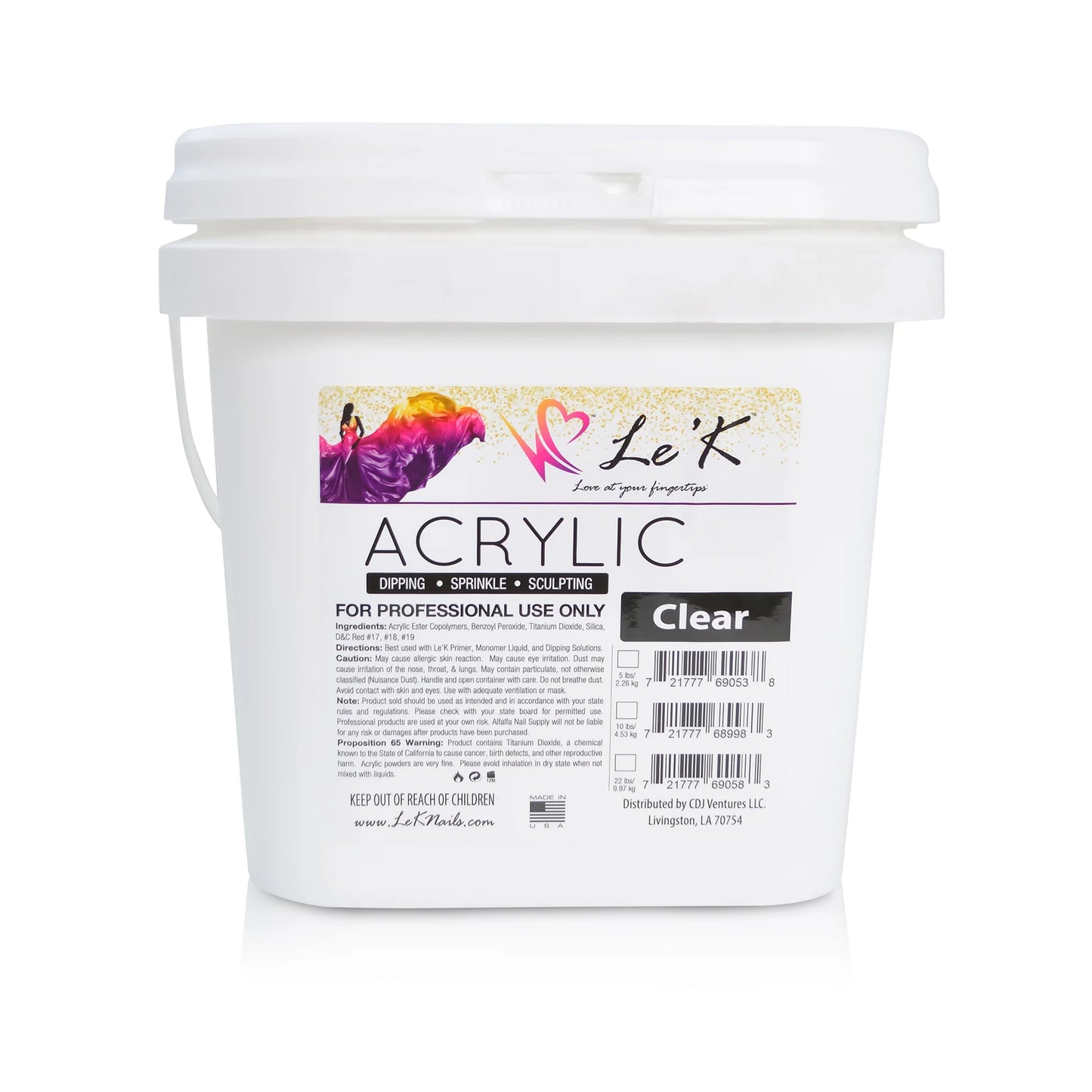 Akryl Pulver: Clear 4,5kg