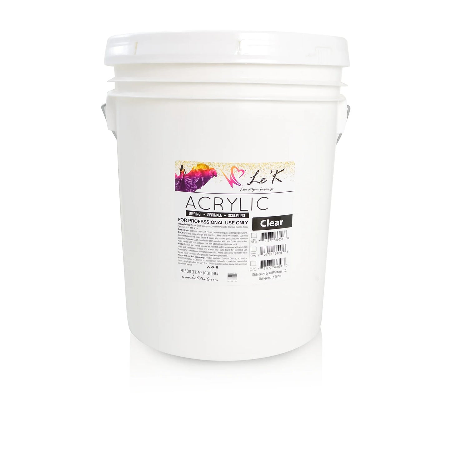 Akryl Pulver: Clear 11,3kg