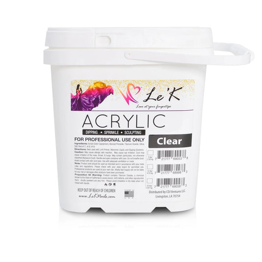 Akryl Pulver: Clear 2,7kg